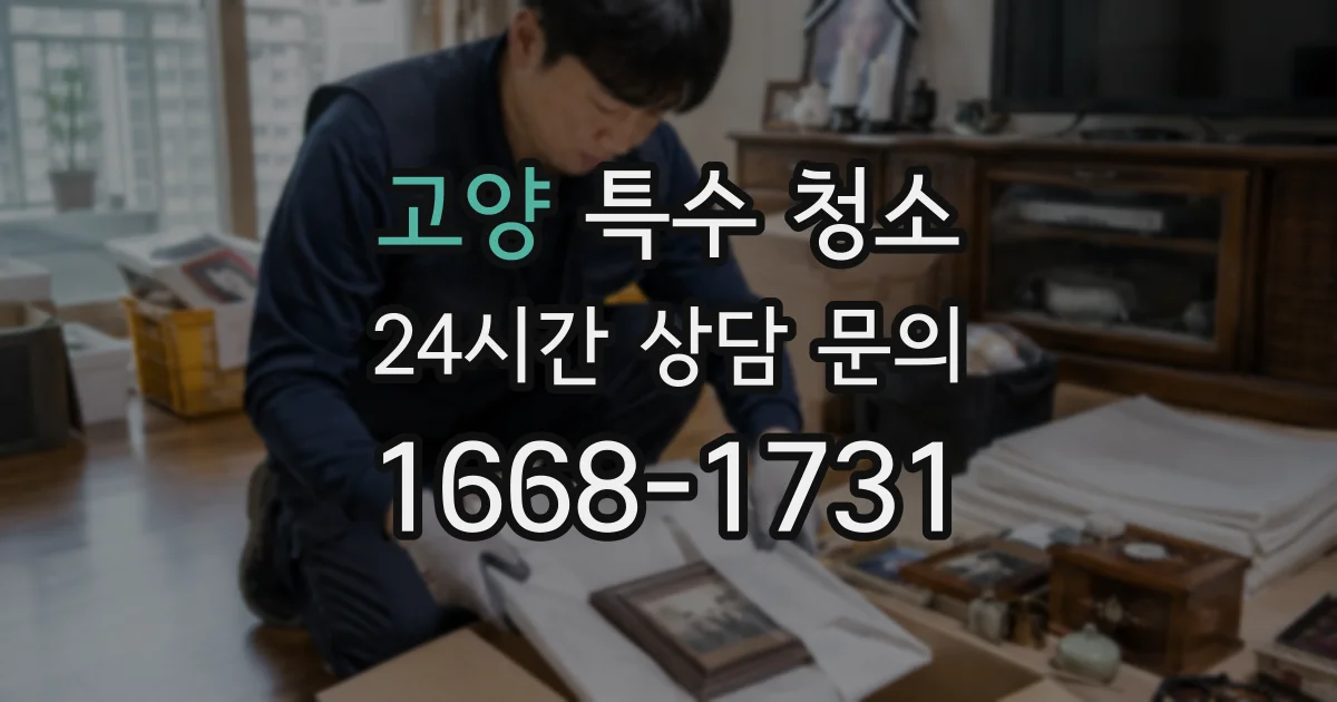 고양 특수 청소