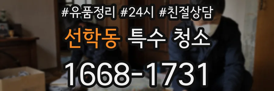 선학동 특수 청소