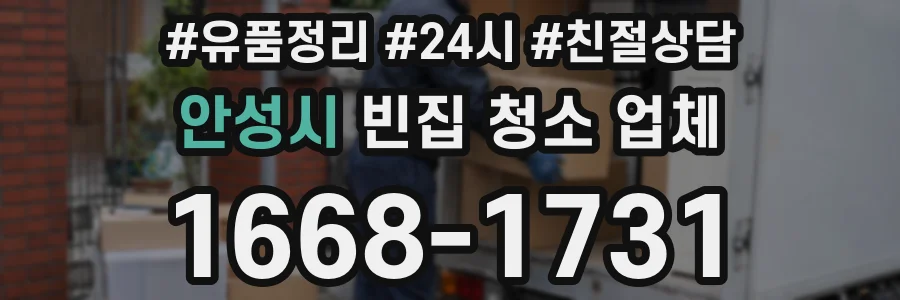 안성시 빈집 청소 업체