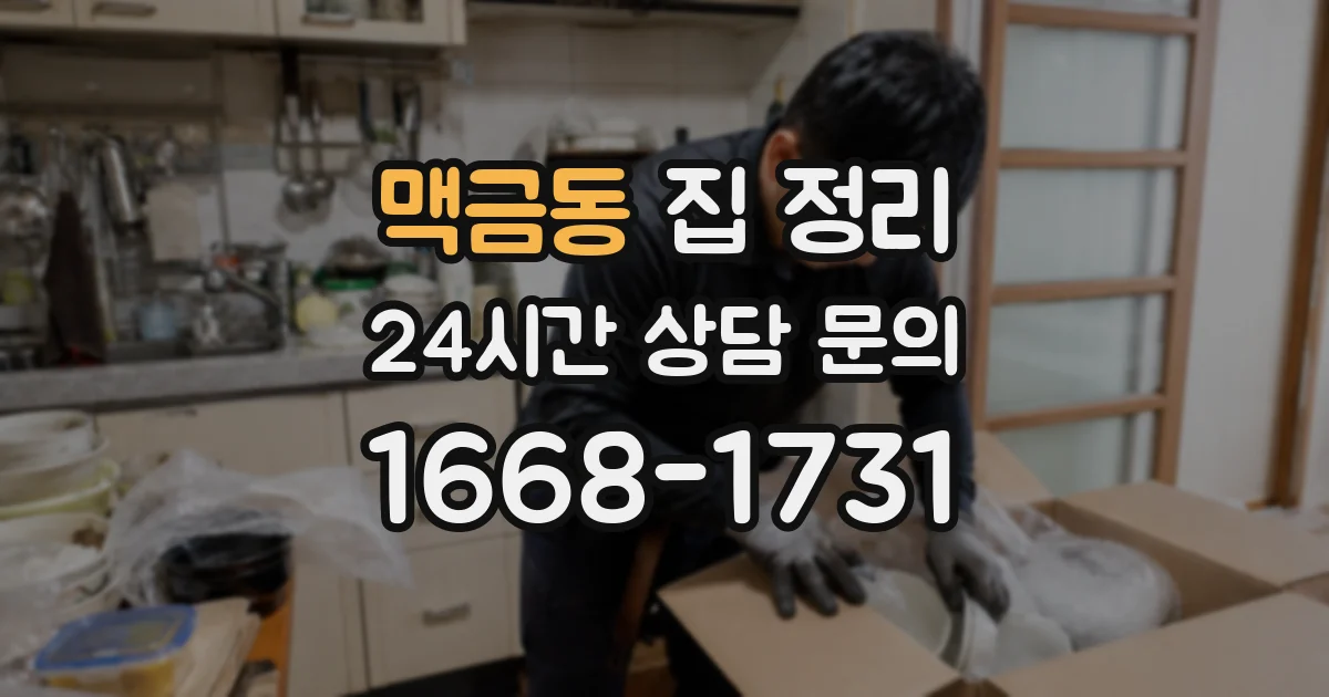 맥금동 집 정리