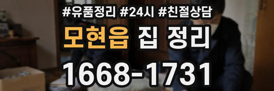 모현읍 집 정리