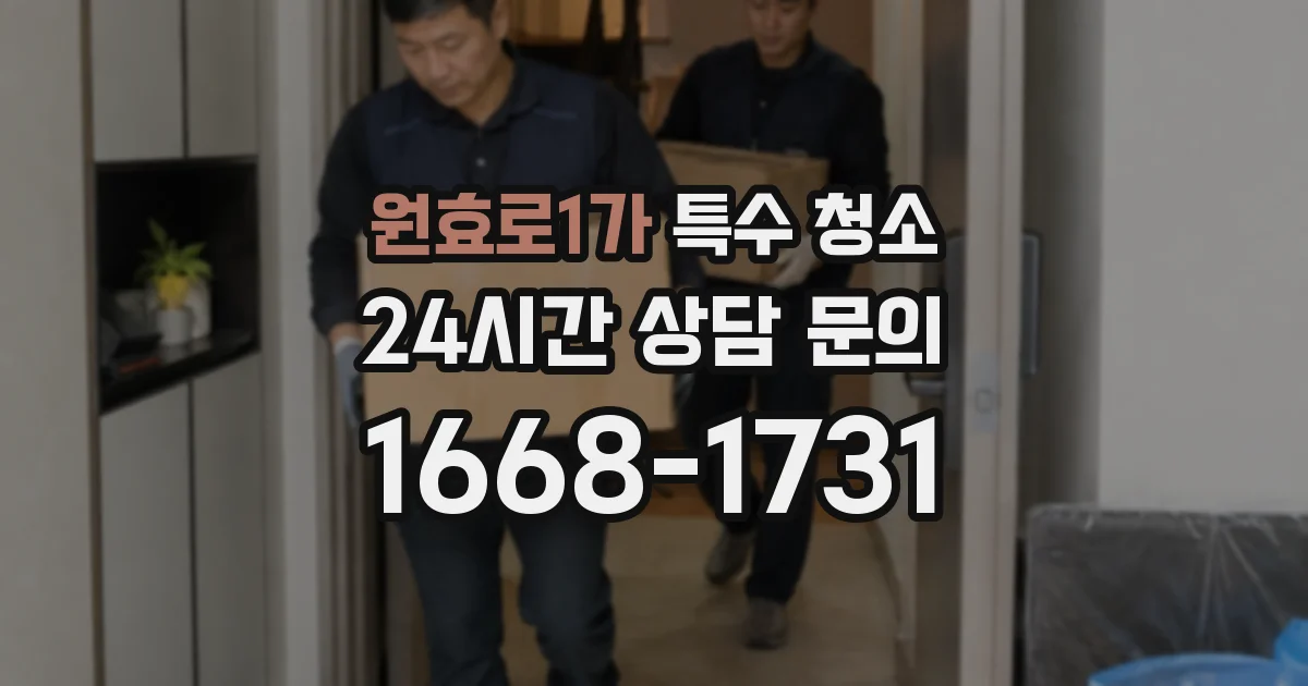 원효로1가 특수 청소