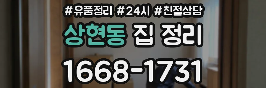 상현동 집 정리