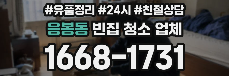 응봉동 빈집 청소 업체
