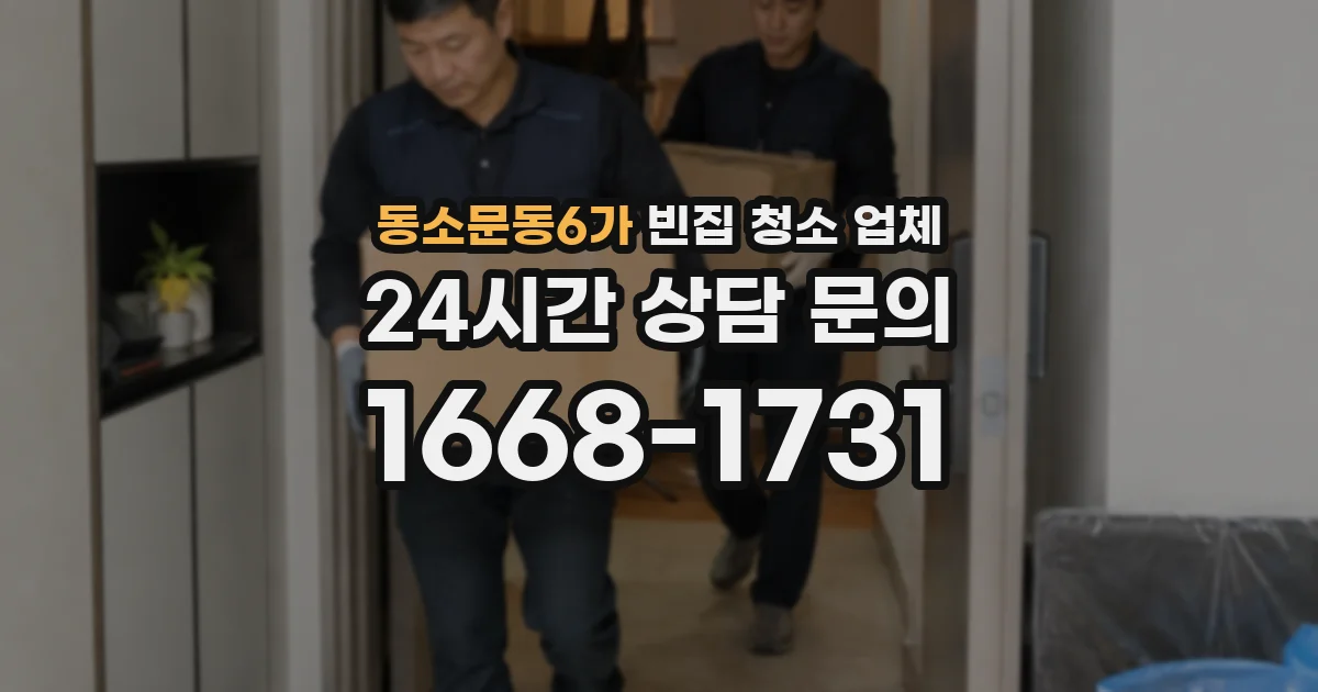 동소문동6가 빈집 청소 업체