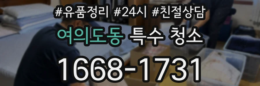 여의도동 특수 청소