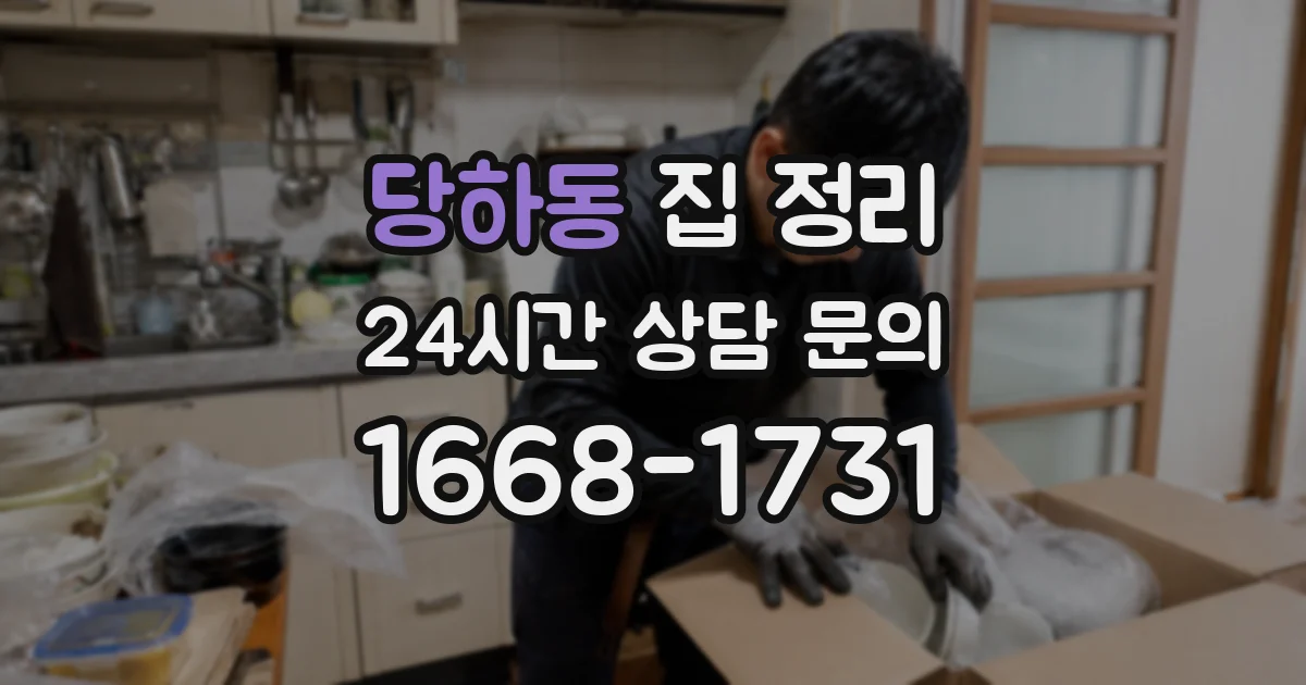 당하동 집 정리