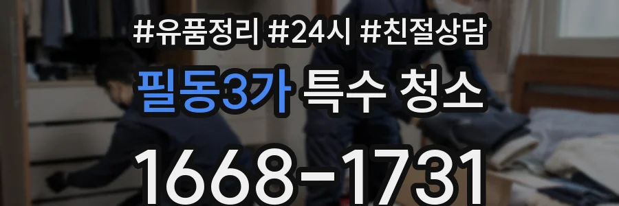 필동3가 특수 청소