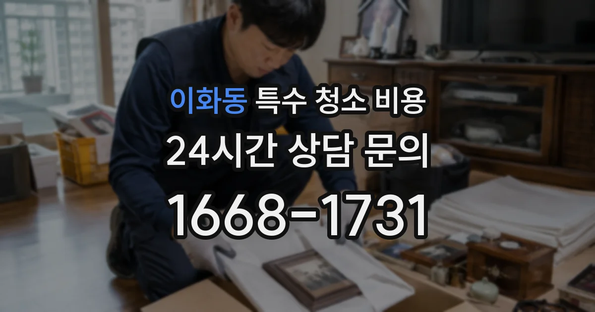 이화동 특수 청소 비용