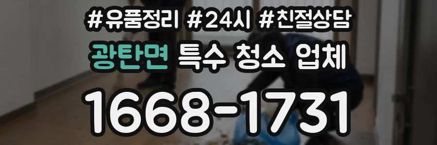 광탄면 특수 청소 업체