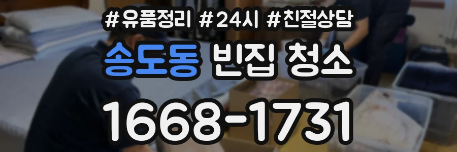 송도동 빈집 청소