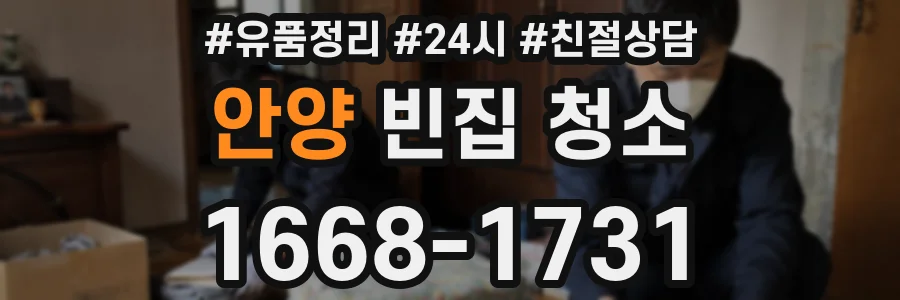 안양 빈집 청소