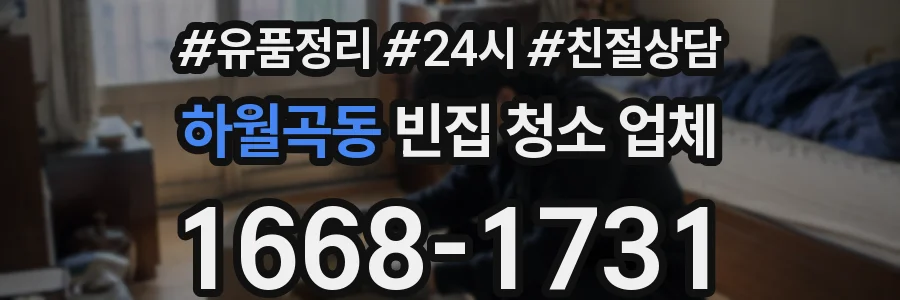 하월곡동 빈집 청소 업체