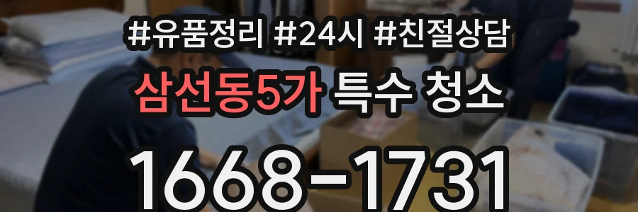 삼선동5가 특수 청소