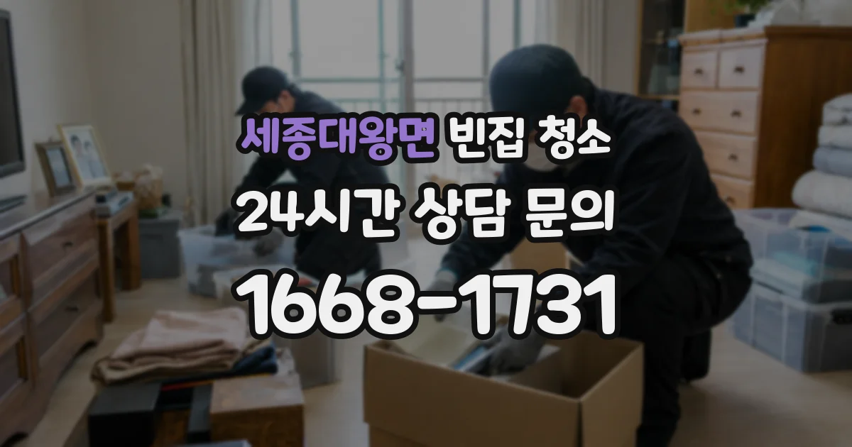 세종대왕면 빈집 청소