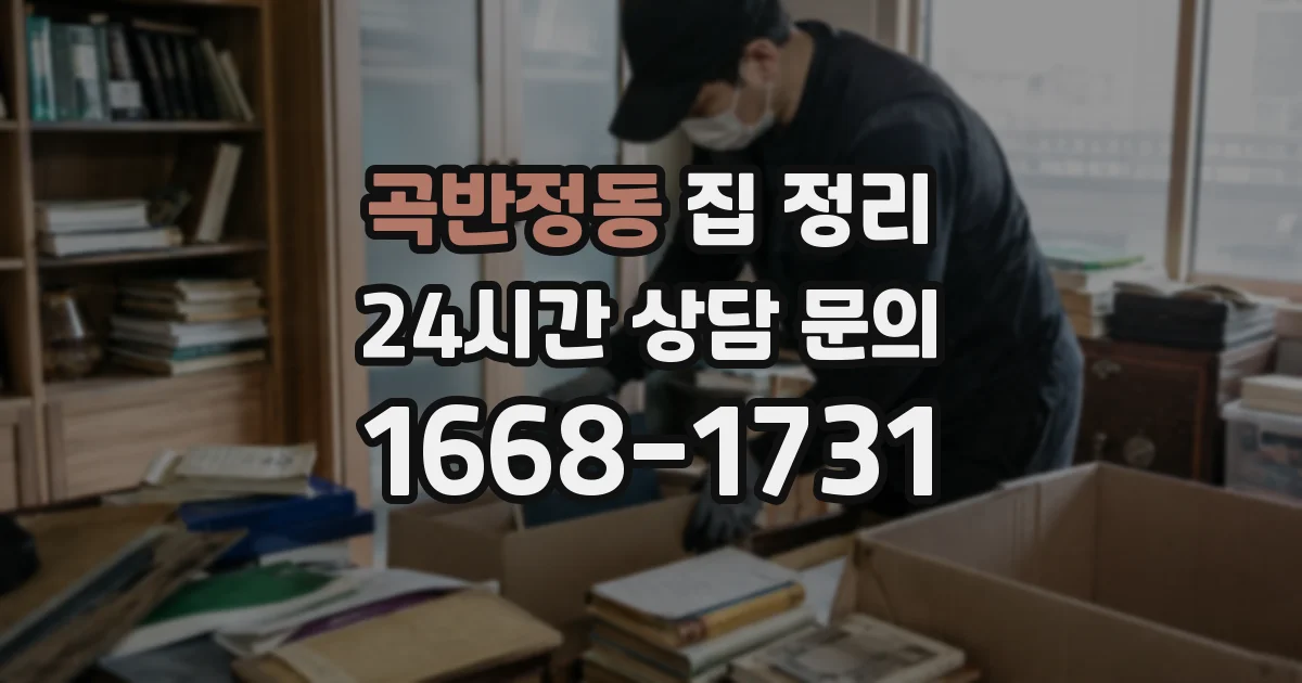 곡반정동 집 정리