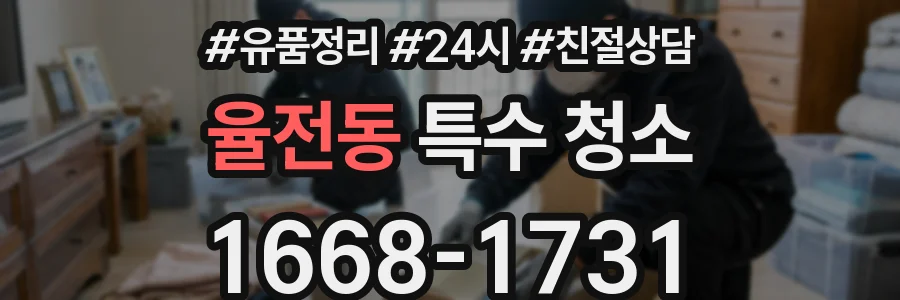 율전동 특수 청소