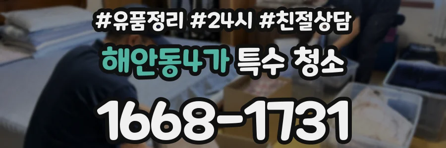 해안동4가 특수 청소