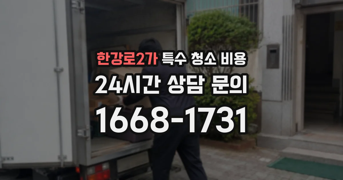 한강로2가 특수 청소 비용