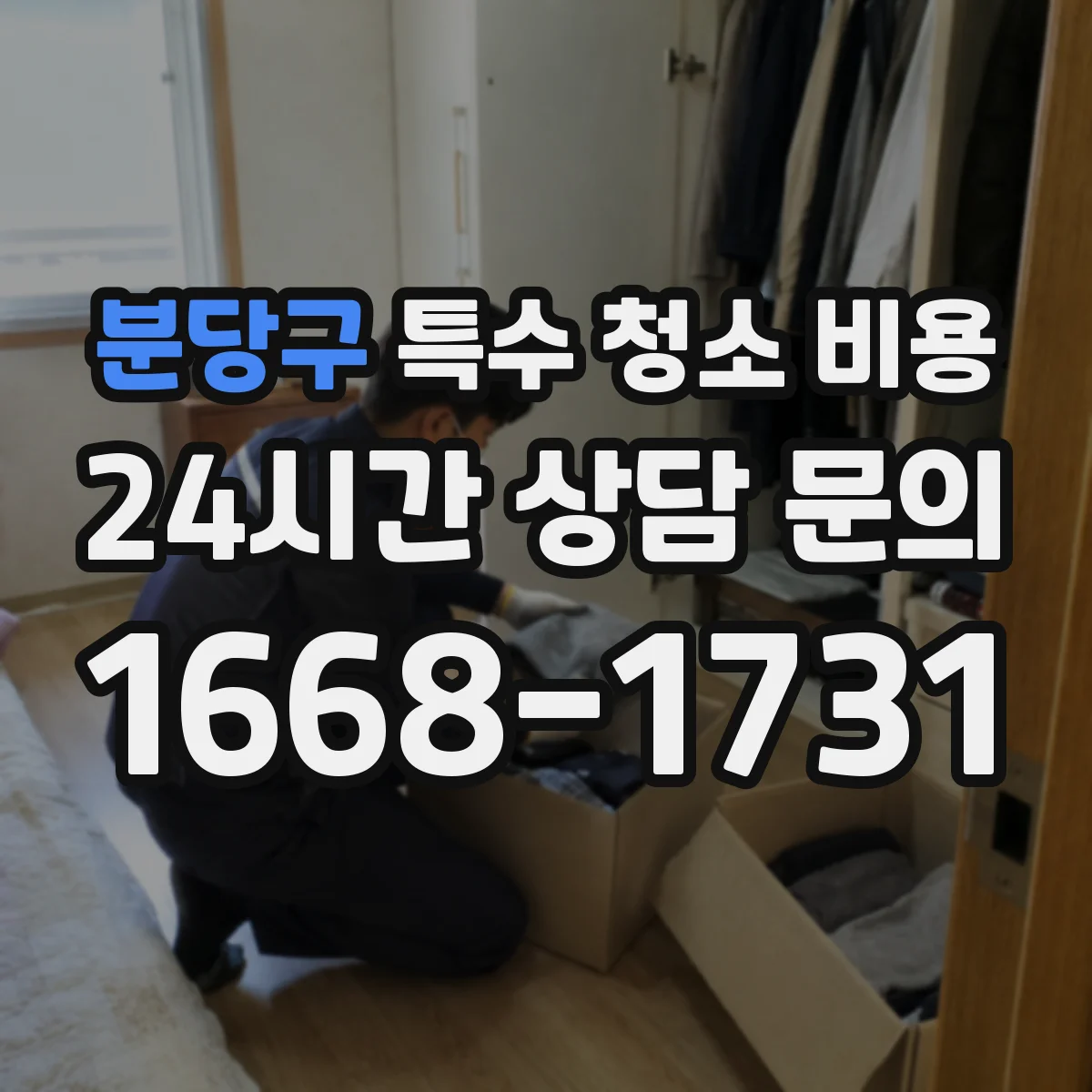 분당구 특수 청소 비용