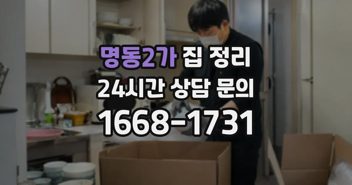 명동2가 집 정리