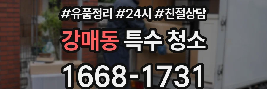 강매동 특수 청소