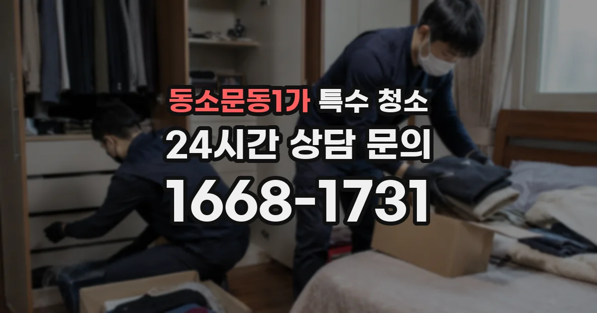 동소문동1가 특수 청소