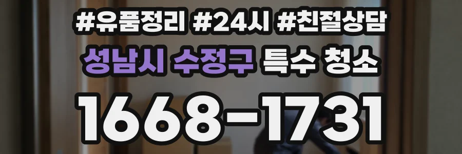 성남시 수정구 특수 청소