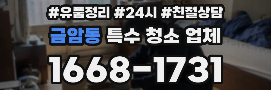 금암동 특수 청소 업체