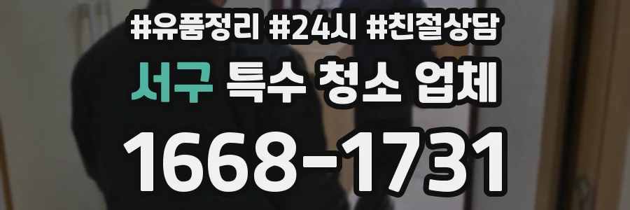 서구 특수 청소 업체