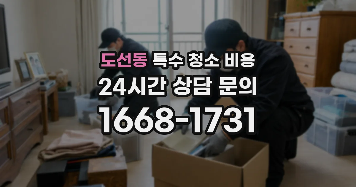 도선동 특수 청소 비용