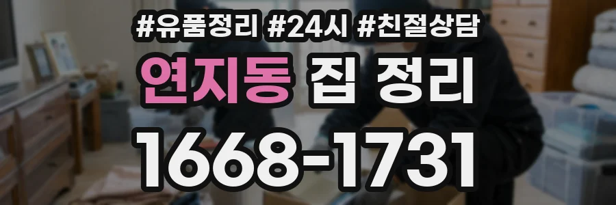 연지동 집 정리
