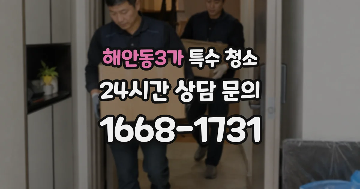 해안동3가 특수 청소