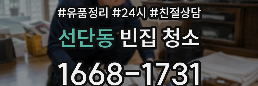 선단동 빈집 청소