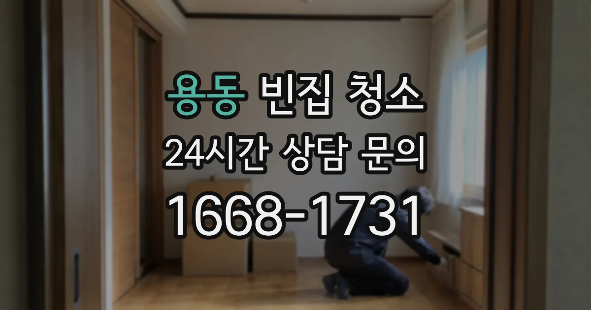 용동 빈집 청소
