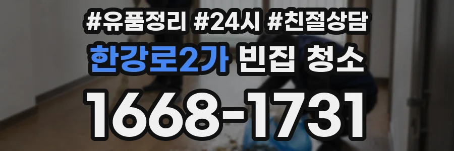 한강로2가 빈집 청소