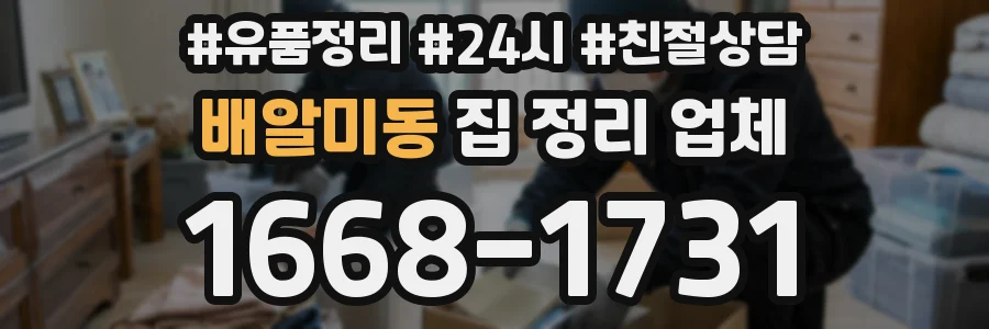 배알미동 집 정리 업체