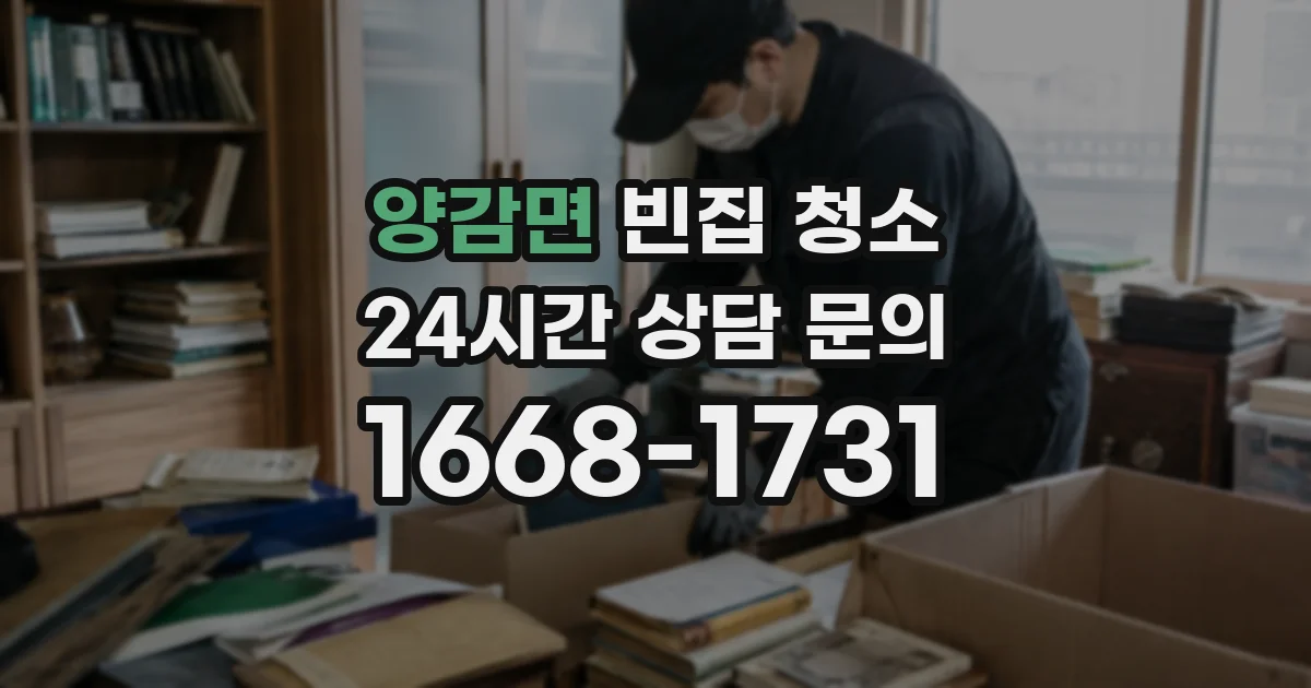 양감면 빈집 청소