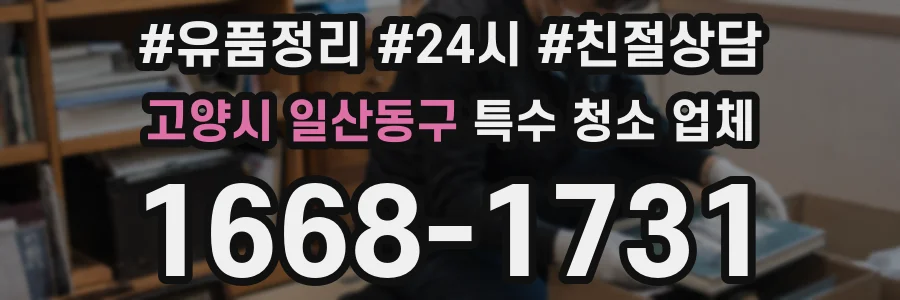 고양시 일산동구 특수 청소 업체