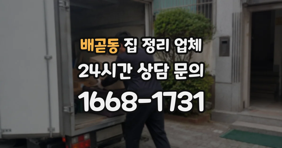 배곧동 집 정리 업체
