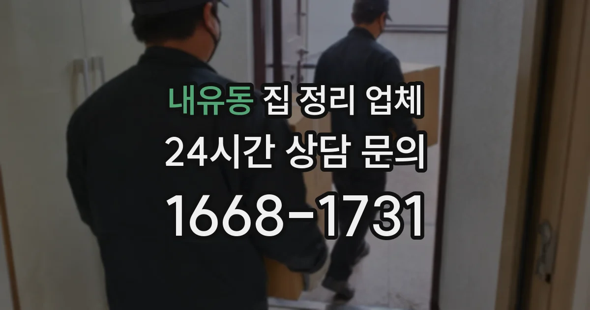 내유동 집 정리 업체