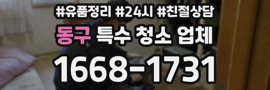 동구 특수 청소 업체