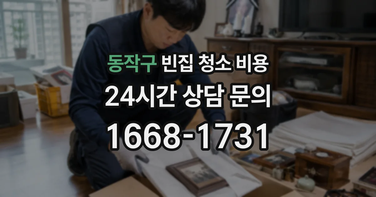 동작구 빈집 청소 비용