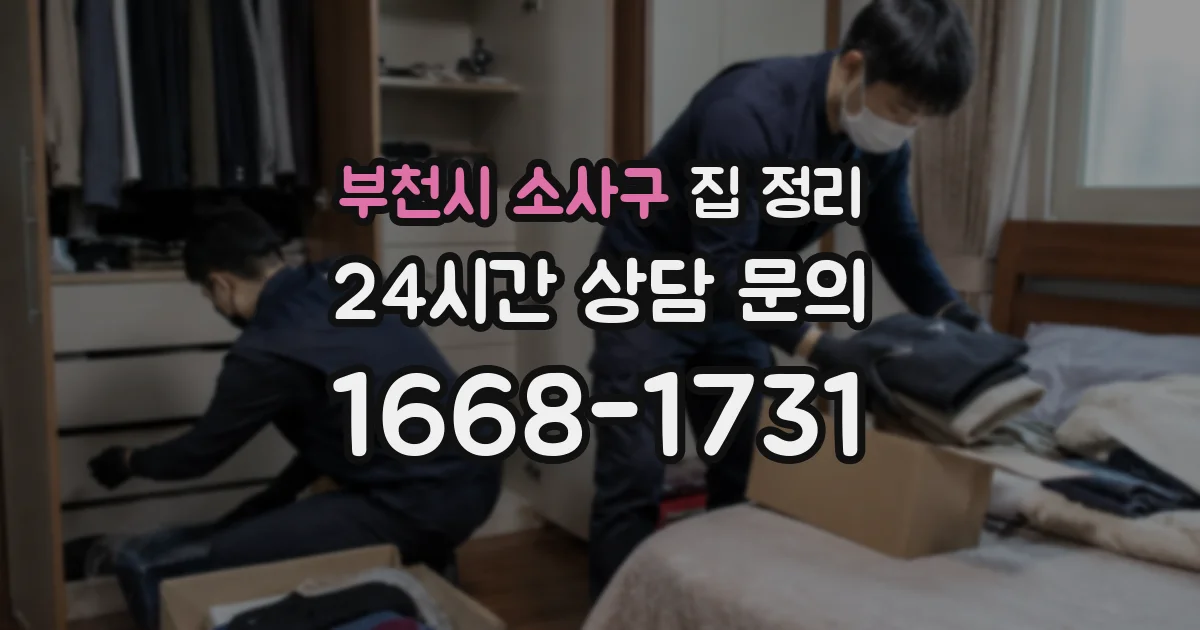 부천시 소사구 집 정리
