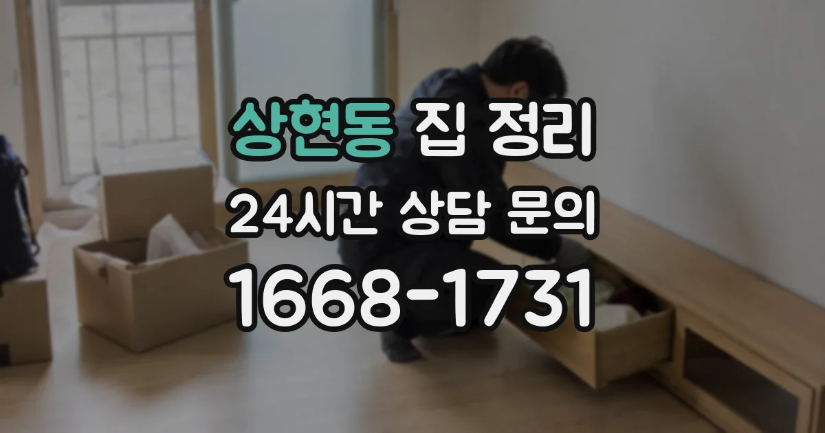 상현동 집 정리