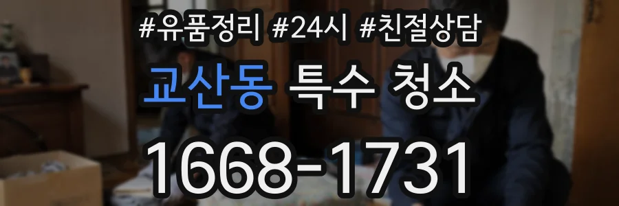 교산동 특수 청소