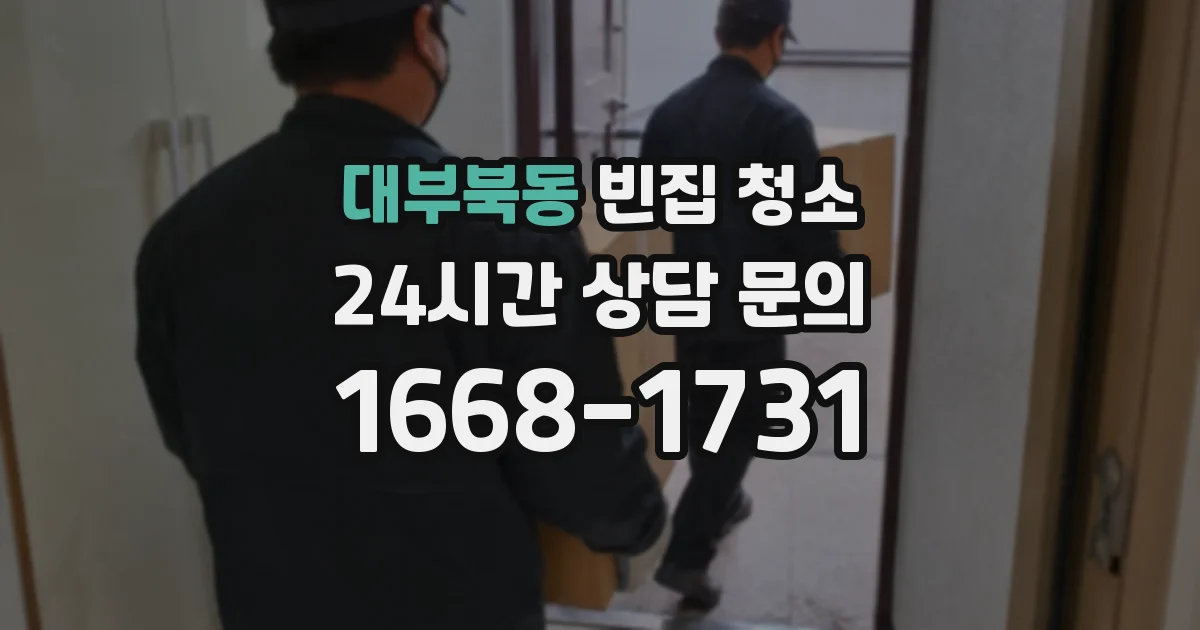 대부북동 빈집 청소
