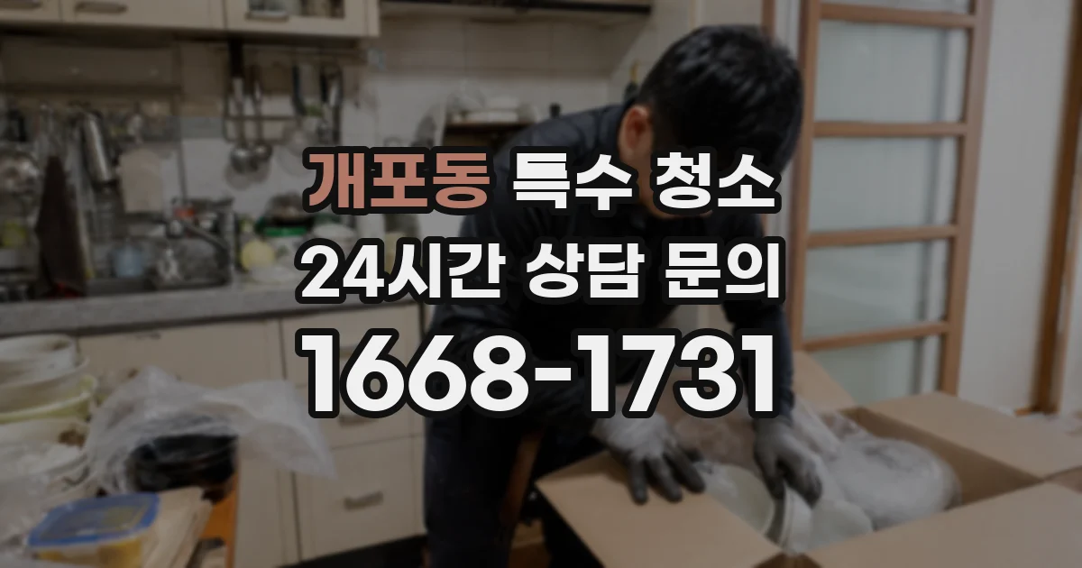 개포동 특수 청소