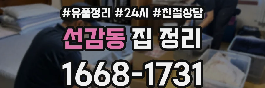 선감동 집 정리