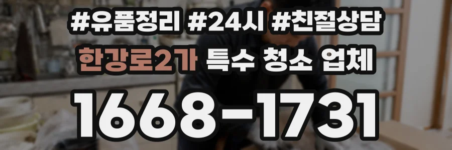 한강로2가 특수 청소 업체